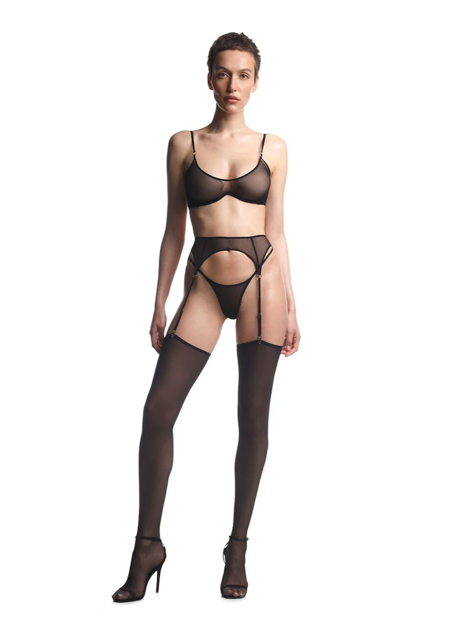 Anoeses: Noemi Garter Belt - Black - Image 4