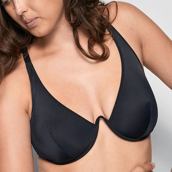 La Fille d'O: Changes Mono Wire Bikini Top - Black - Image 6