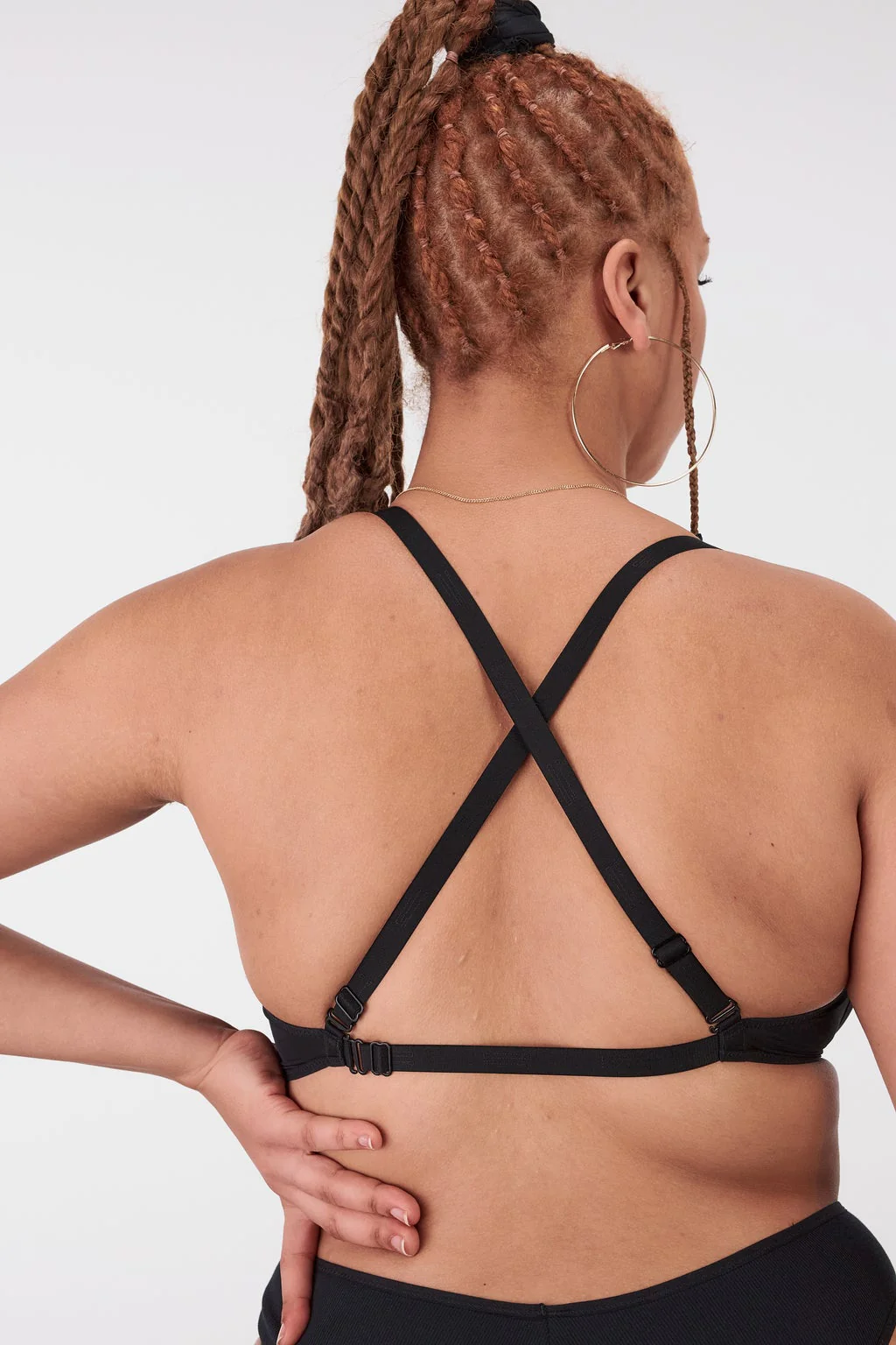 La Fille d'O: Changes Mono Wire Bikini Top - Black - Image 8