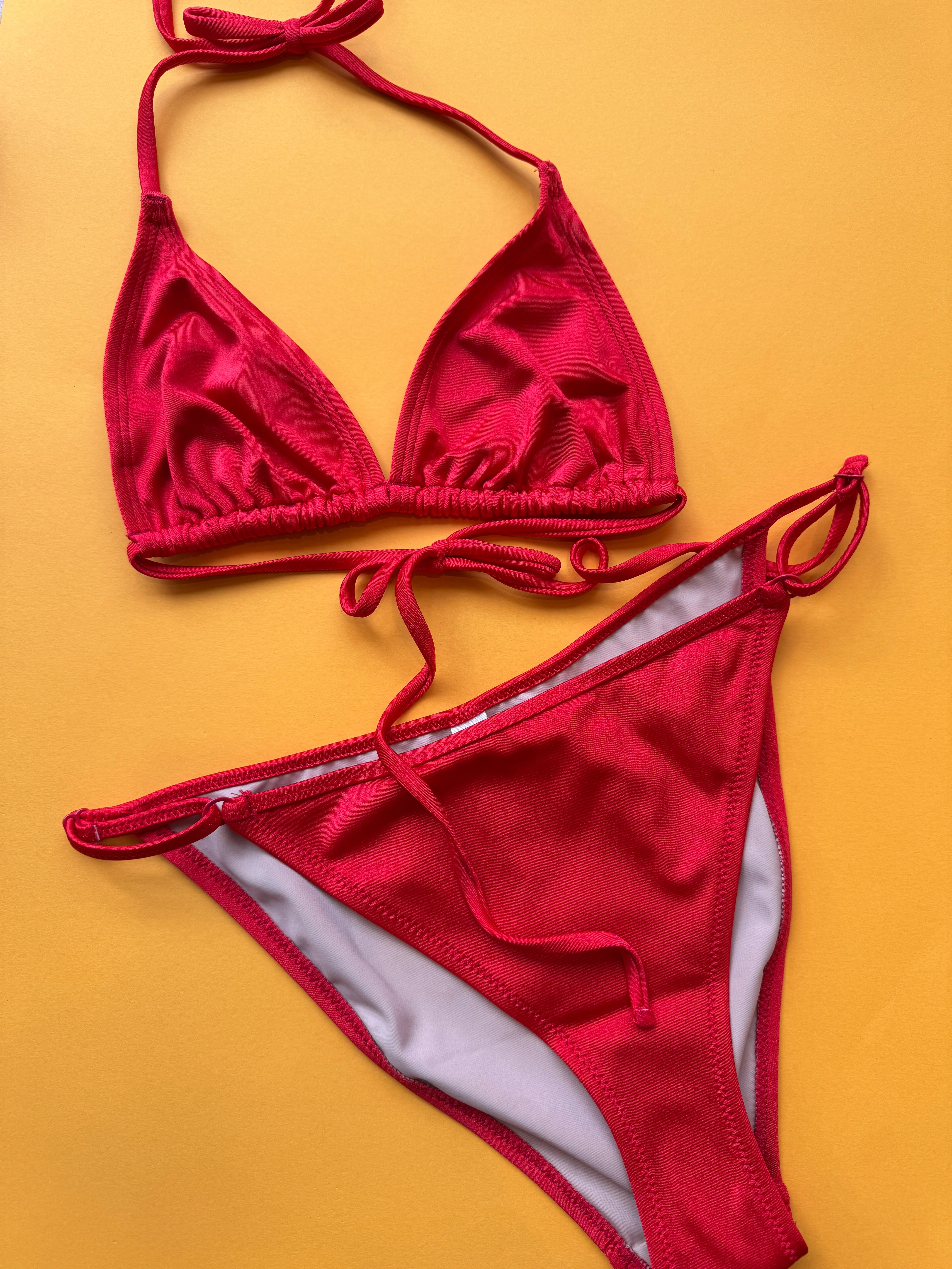 Nu Swim: EXCLUSIVE Cleo String Bikini Bottom - Lobster - Image 4