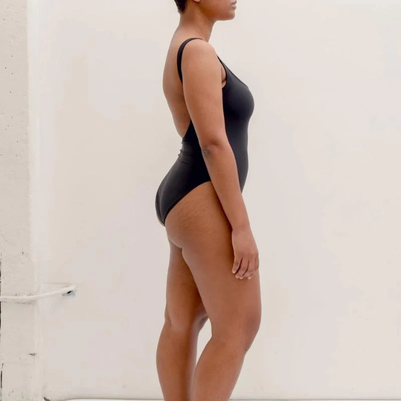 Nu Swim: Pistachio Scoop Back One Piece - Black - Image 8